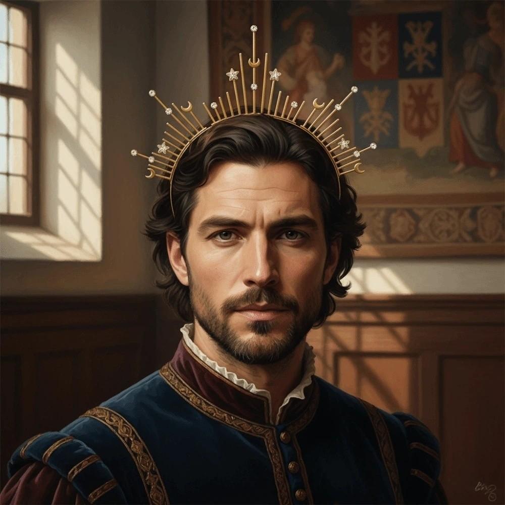 Gothic Spiked Hair Hoop Headpiece Renaissance Cosplay Headband Women Glory Sun Crown  Wedding