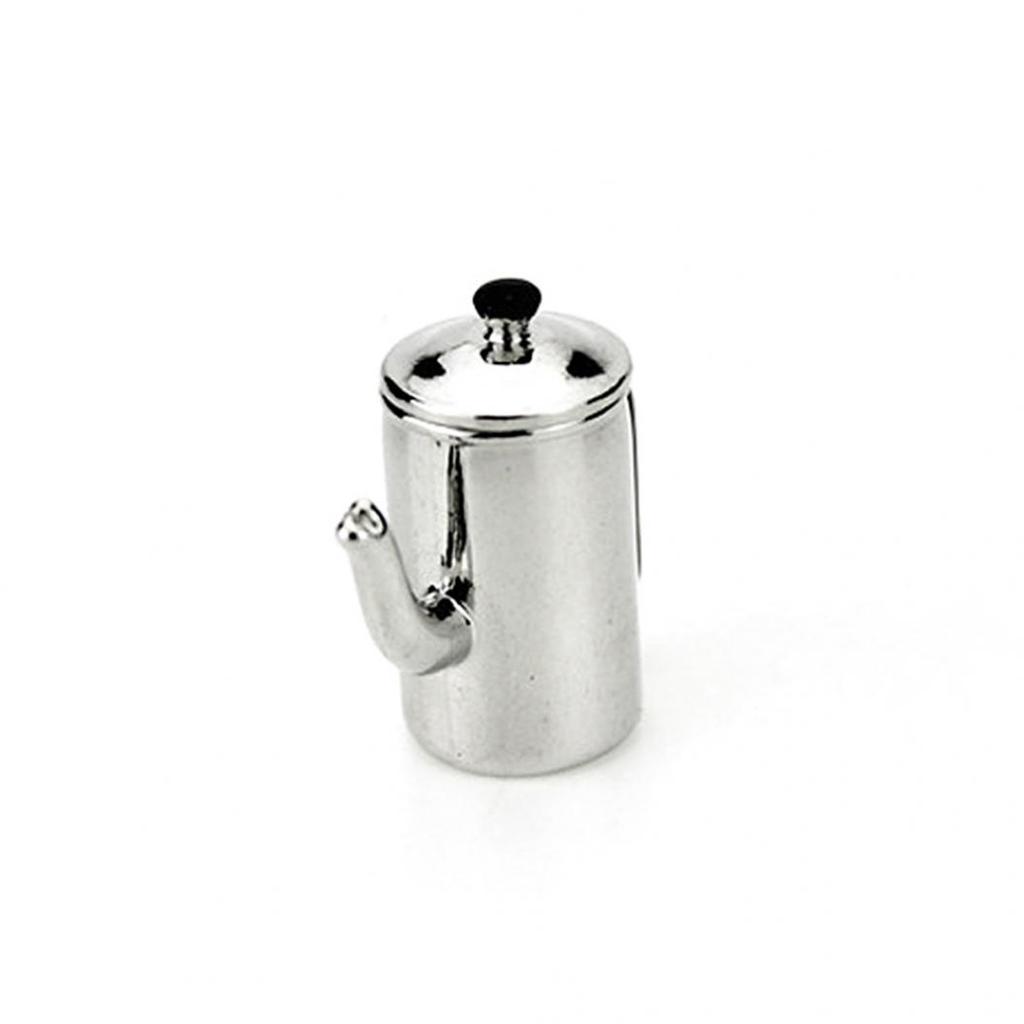 1Pc Dollhouse Miniature Alloy Mini Milk Tea Kettle Kitchen 1:12 1:6 Kids Toy Gift