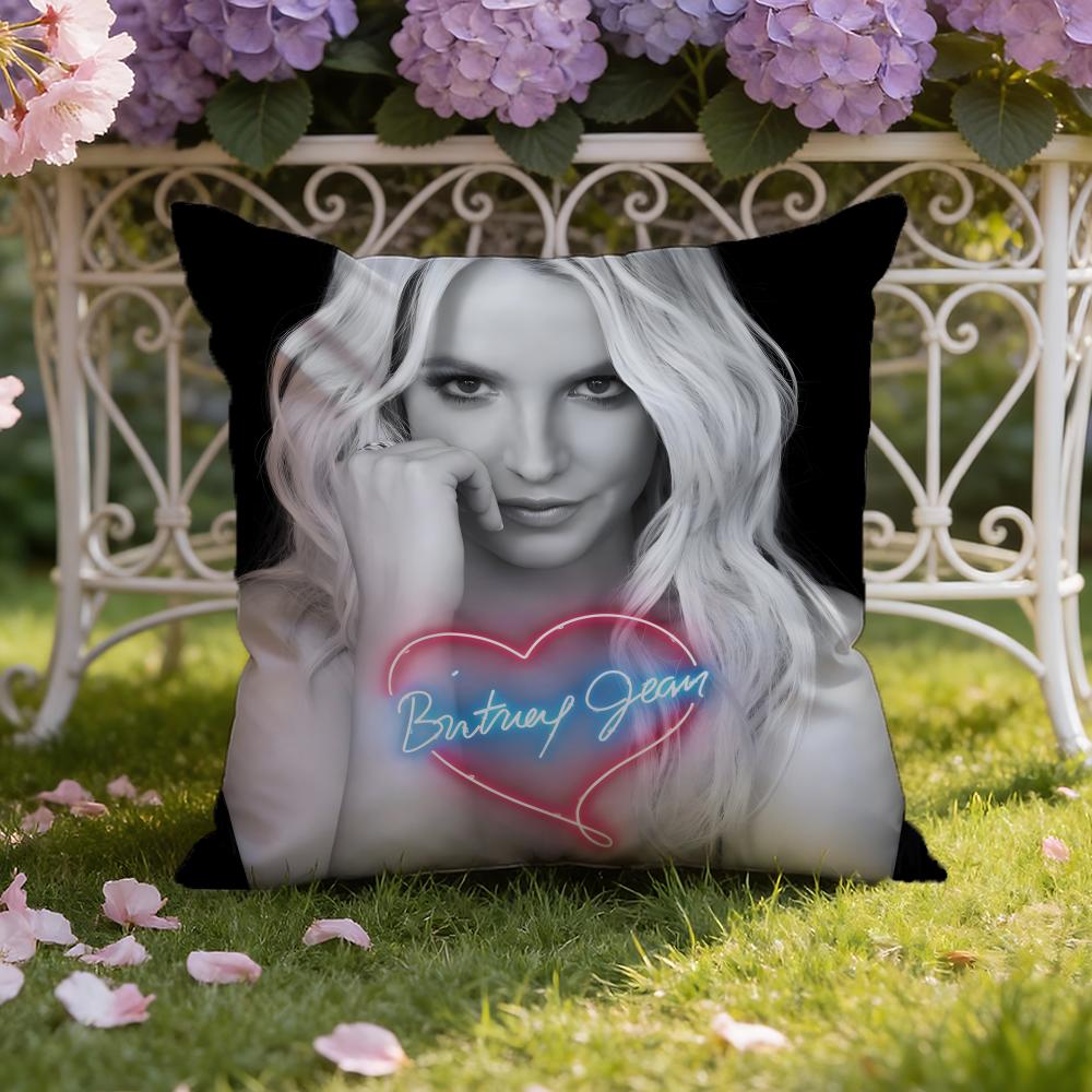 B-Britney J-Jean Cushion Cover Home & Car Dual-Scene Pillow Cover: Reversible for Premium Comfort