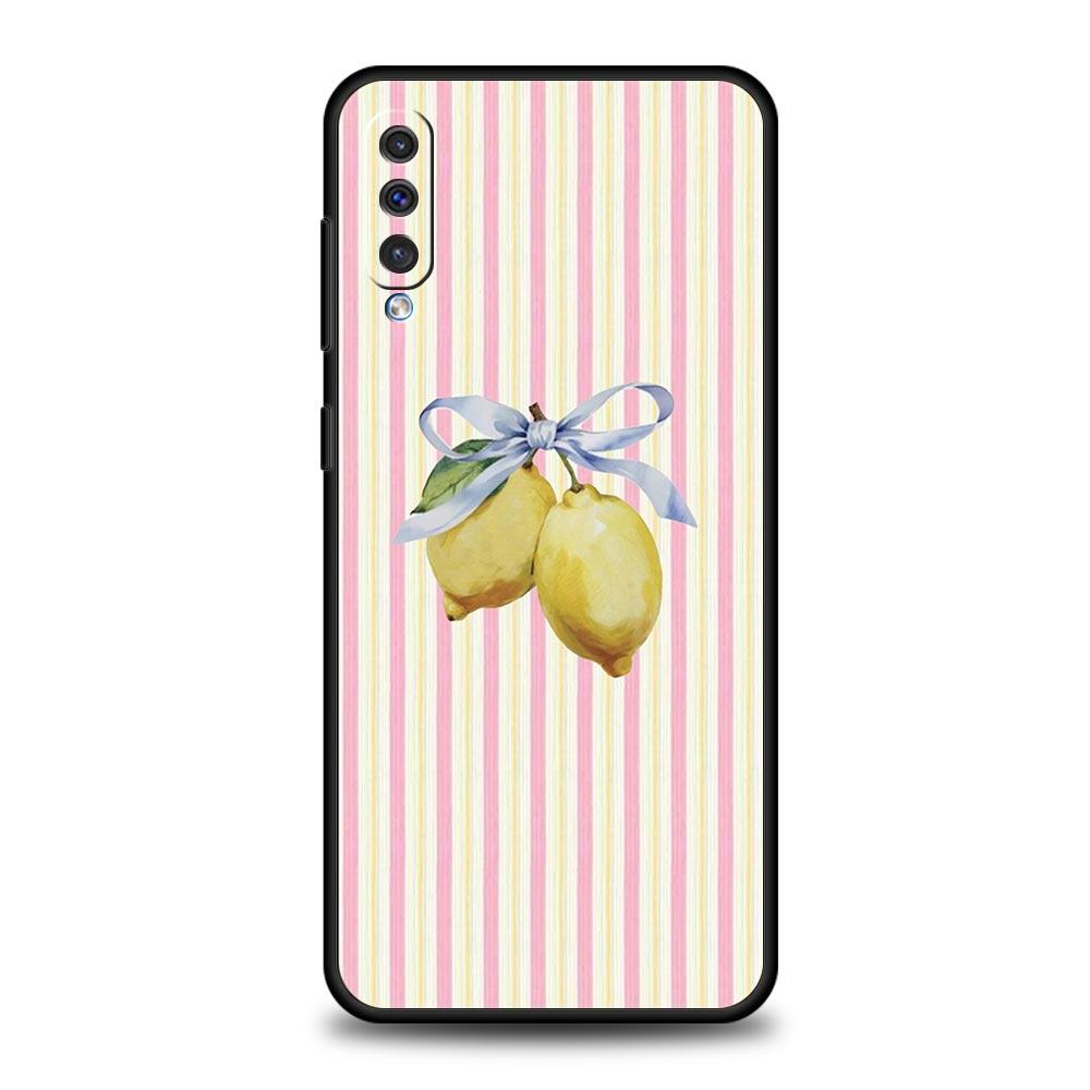 

Чехол для телефона Samsung Galaxy A56 A54 A42 A36 A34 A26 A16 A12 A20 A22 A40 A50 A52 A06 5G Мягкий ТПУ Дерево Утка Лимон Цветок Рисунок Samsung A42 5G