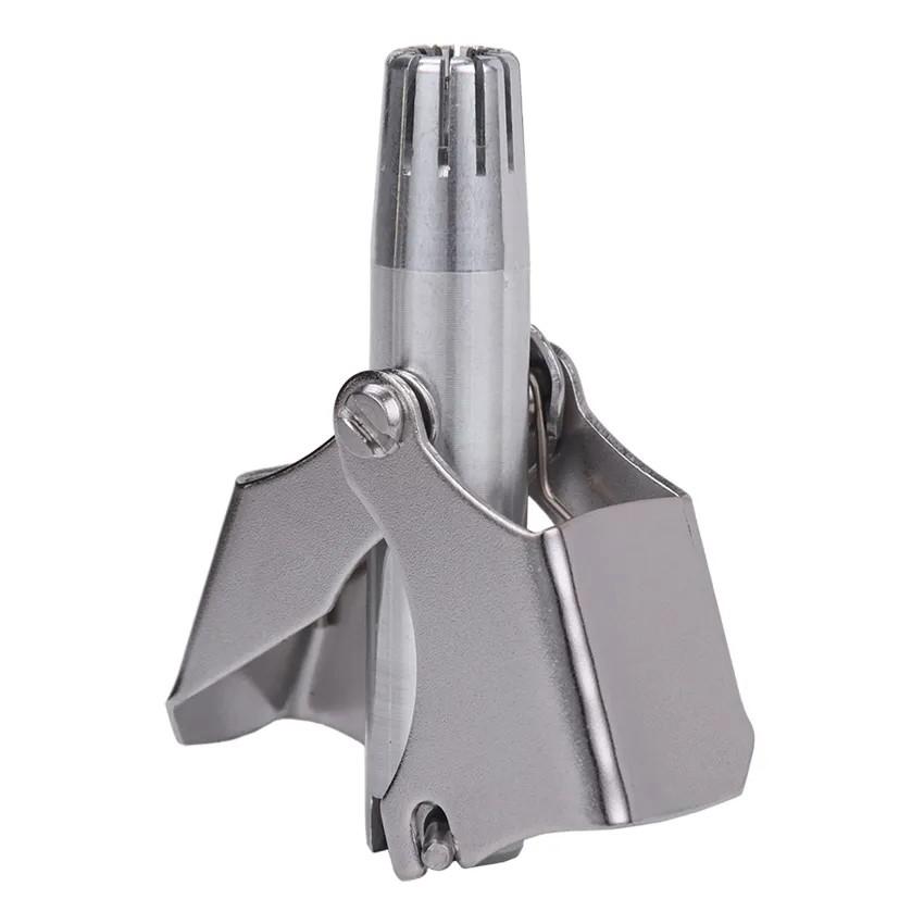 1 szt. Trymer do włosów w nosie dla mężczyzn, stal nierdzewna, ręczny trymer, odpowiedni do golenia włosów w nosie, zmywalny, przenośny trymer do włosów w nosie