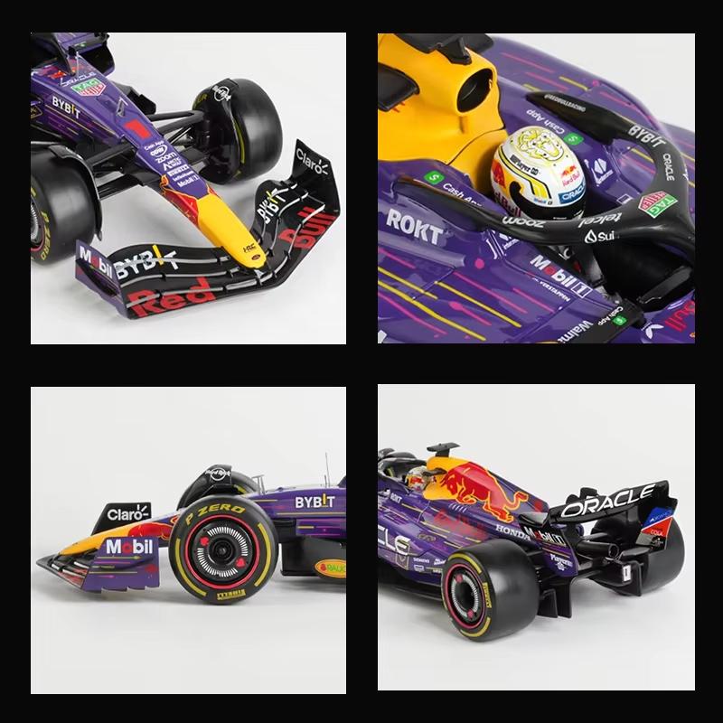 Bburago 1:18 Red Bull RB19 F1 Car Model 2023 Formula Racing Large Size Special Edition #1 Max Verstappen Alloy Diecast Toy