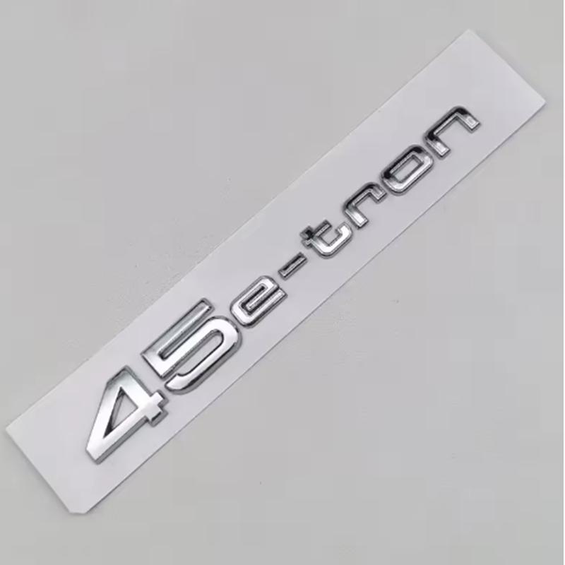 ABS Logo 30 40 45 50 E-tron GT Letters Sticker Car Rear Trunk Emblem Badge For q2 A3 SQ6 Q5 Q6 Q8 Q4 Etron Accessories