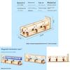 Wooden Assembled Maglev Train Scientific Experiment Children Puzzle Toy Set For Learning And Diy Kids