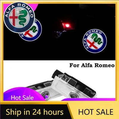 Car Stickers For Alfa Romeo 2pcs For Alfa Romeo 159 LED Car Door Welcome Light Projector Logo for Alfa Romeo 159 Mito Stelvio Br