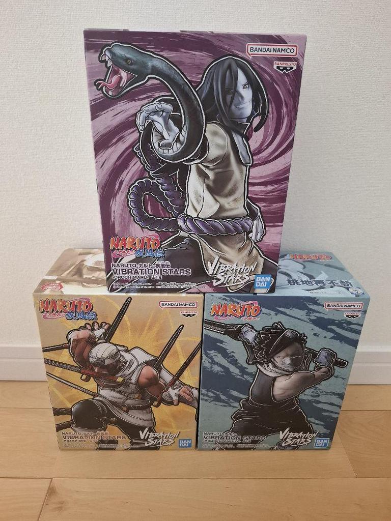 [USED] NARUTO Vibrating Figure Orochimaru Killer Bee Zabuza Momochi