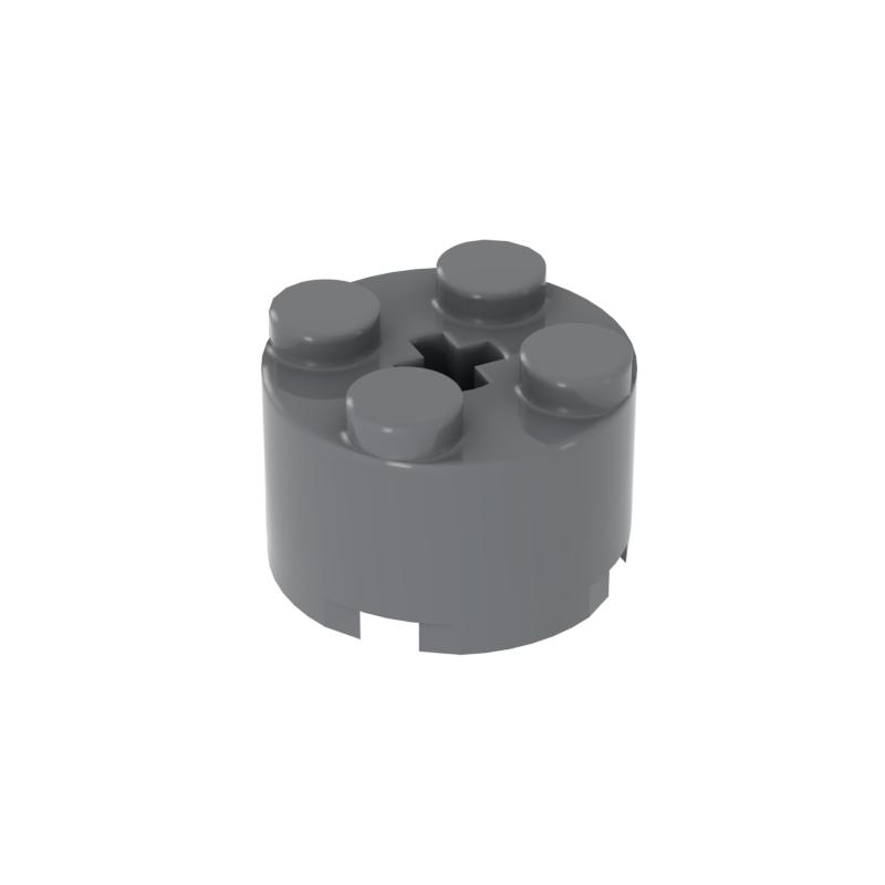 Superior-Grade [Funbrick] High-Standard Brick Premium-Quality Round First-Class 2X2 First-Class With Axle High-Standard Hole Superior-Grade 30PCS