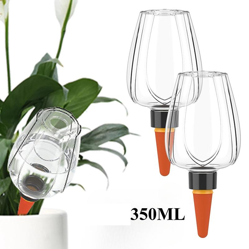 1pc Self Watering Globe System Clear Slow Release Watering Device With Dripper Insert Plastic Plant Watering Control
