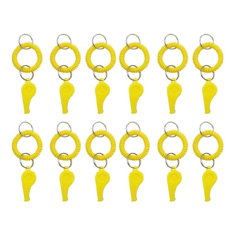 12pack Durability Colorful Whistle Sports Coaching Gear Nontoxic Plastic Whistle for Teams School Activity