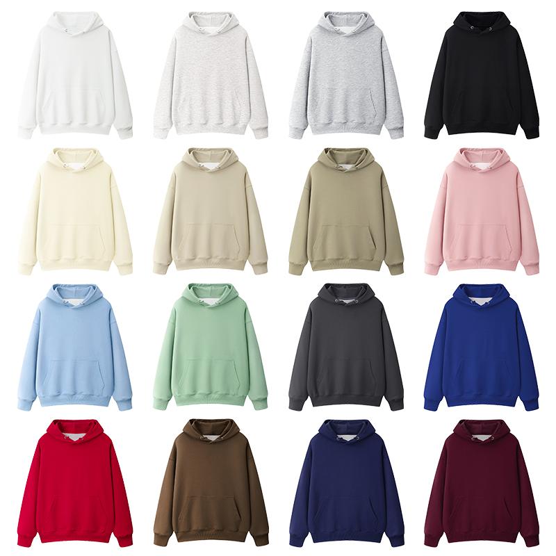autumn Large size 330g Cotton thin Hooded Sweater Men's casual oversized Pullovers Hoodie Women Sweatshirt male solid all-match streetwear UNISEX