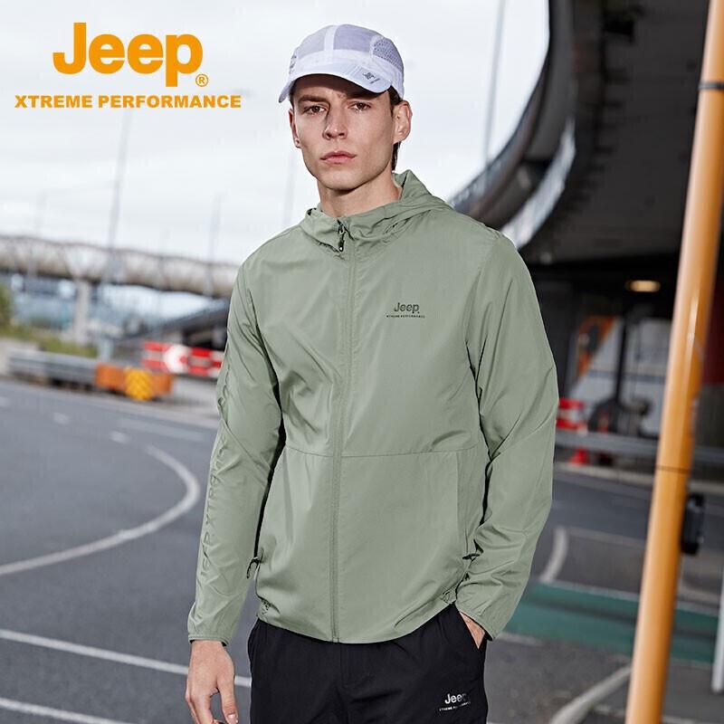 

Jeep Men s Lightweight UPF40+ Outdoor Sun Protection Jacket 2XL