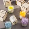 Luxury Scented Soy Candle Gift Set with Glass Cup - Smokeless and Elegant