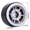 1.0 Wheel Rims RC Metal Beadlock Wheels Rims for All 1/24 Scale Axial SCX24 Deadbolt RC Crawler Car Upgrades Accories