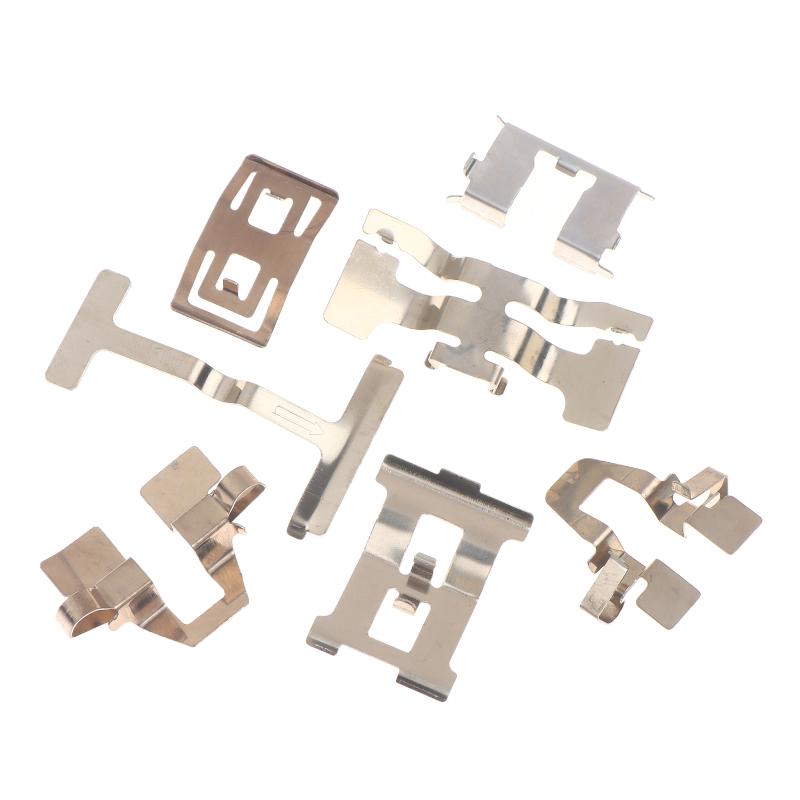 2Pcs Motorcycle Caliper Lower Pump Brake Pump Stainless Steel Spring Plate Motorcycle Caliper Brake Pads