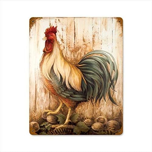 

Tin Sign For Retro Vintage Metal Sign Sign Rooster Chicken Outdoor Garden Home Bar Kitchen Wall Decor Sign 20x30cm（7.8x11.8inch）