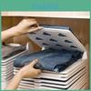 Clothing Organizer Foldable Storage Shelf For Home Wardrobe With Layered Design