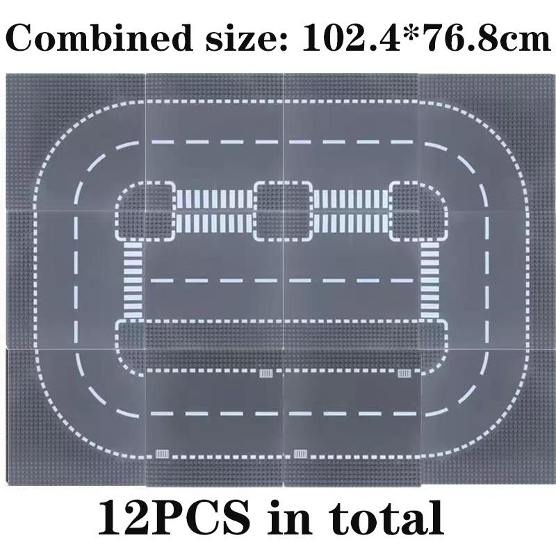 Non-Toxic Classic Building Blocks Base Plate City Street View Traffic Road Figures Construction Toys Bricks Plastic Parts Base Plate Gifts