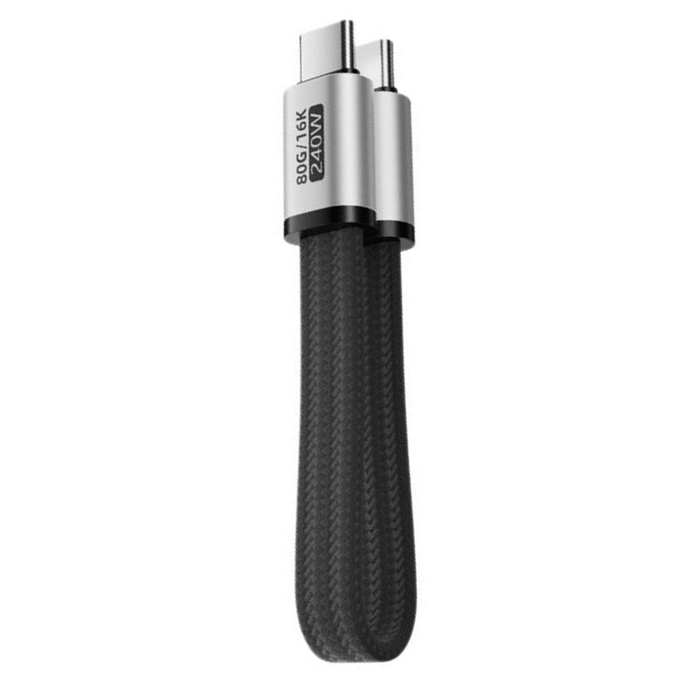 240W Fast Charging USB C Magnetic Cable 80Gbps Data Transfer Magnetic Design Magnetic Charging Cable Portable Flat