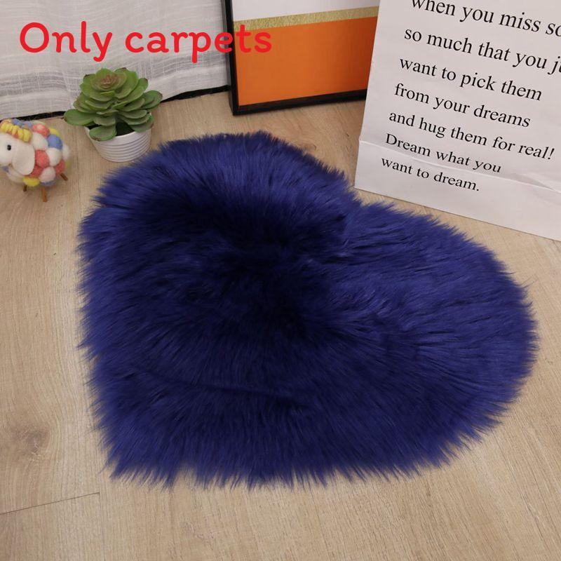 Simple Heartshaped Silk Plush Rug With Soft Texture For Living Room And Bedroom Decor