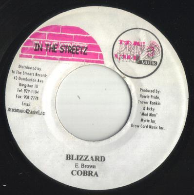 7inch Record MAD COBRA / IRAEL - Blizzard / It's Mine NONE Draw Card Musik 2003 Jamaica Reggae, Ska & Dub Used
