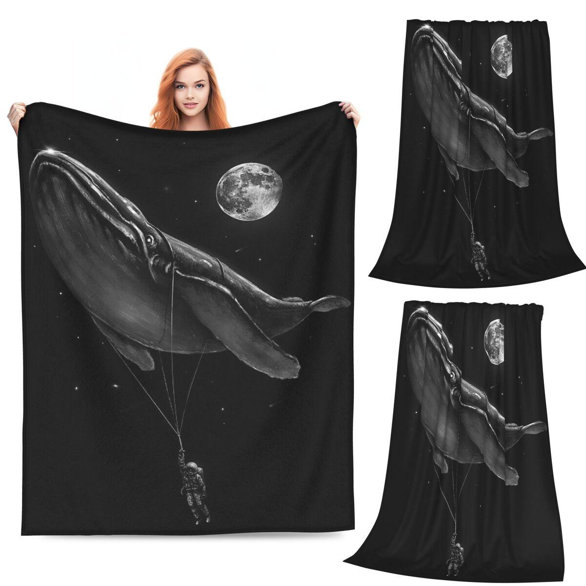 Ocean Meets Sky Blanket Soft Warm Flannel Throw Blanket Bedding for Bed Living room Picnic Travel Home Couch 80x120cm