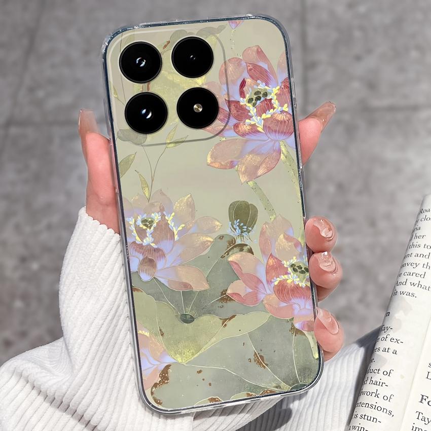 For Xiaomi 17 Mi 11T 11 10T 10 Pro 10S Phone Cover Sleeping Beauty Pattern Black TPU Soft Silicone Shockproof Protective Casing For Xiaomi Bumper Case