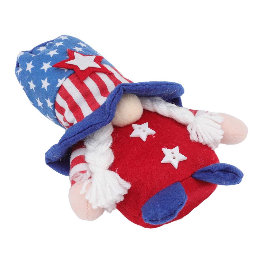 4th of July Patriotic Gnome Decorations Independence Day Party Ornaments Faceless Doll Holiday Gift Props Blue Star Hat