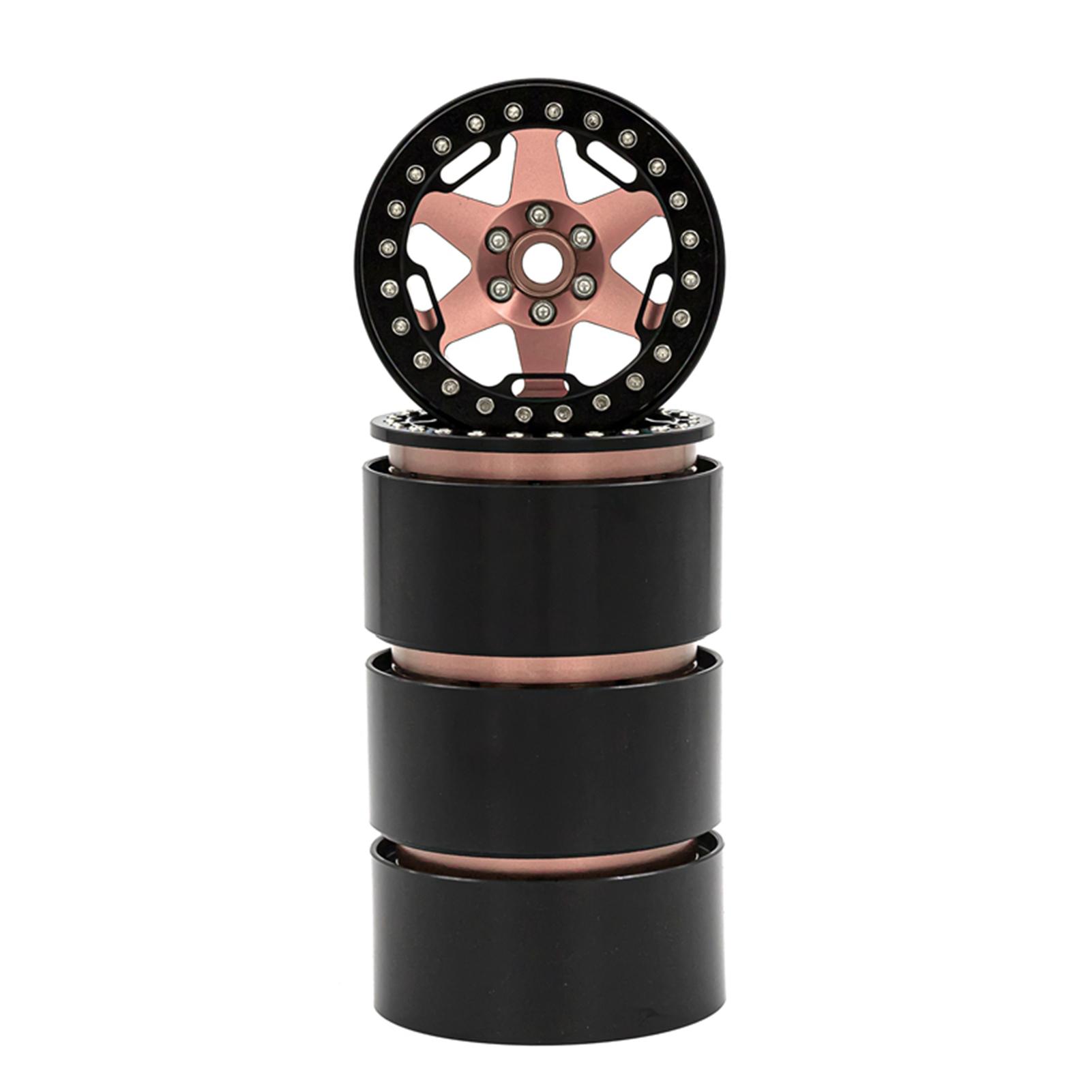 

Aluminum Alloy Wheel Beadlock 2.2in Wheel s Hub 4pcs Replacement for 1Celsius10 1Celsius8 90046 90047 RR10 RC Car
