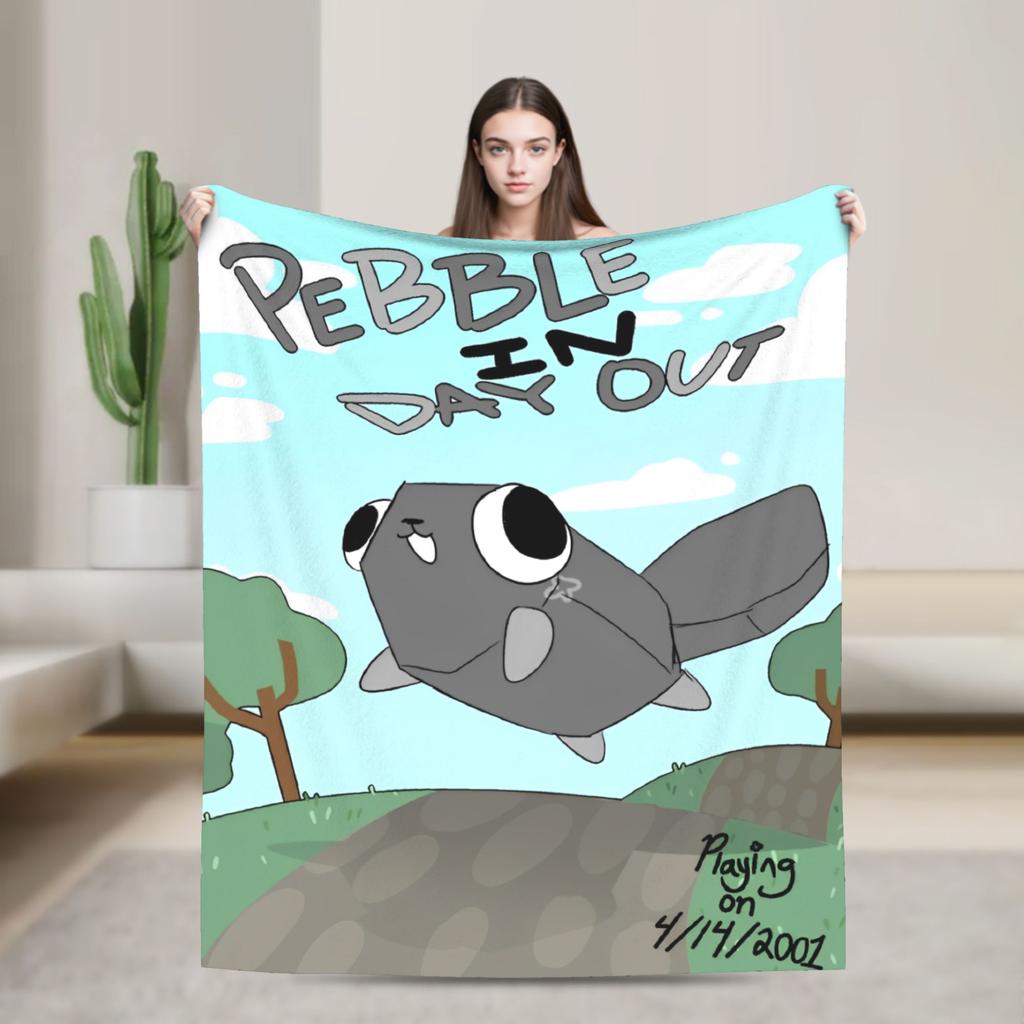 Dandys World Fleecové deky Jsem jen kamínek Vtipné přehozy na pohovku Postel Obývací pokoj 200x150cm Přikrývka