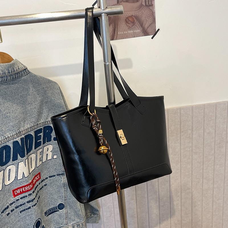 Trendy Black White Silver Coffee Tote Bag For Women With Unique Casual Design