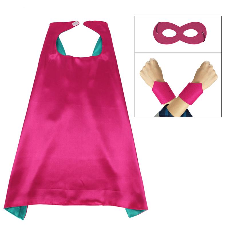 Cartoon Superhero Cape And  Children Mask Cape Set for Girls and