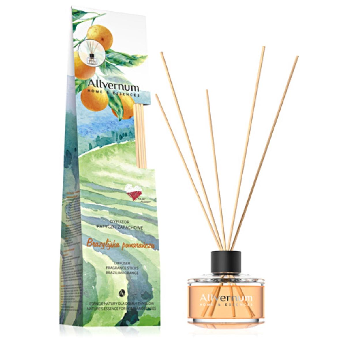

Allvernum Diffuser-Fragrance Sticks-Brazilian Orange, 50ml