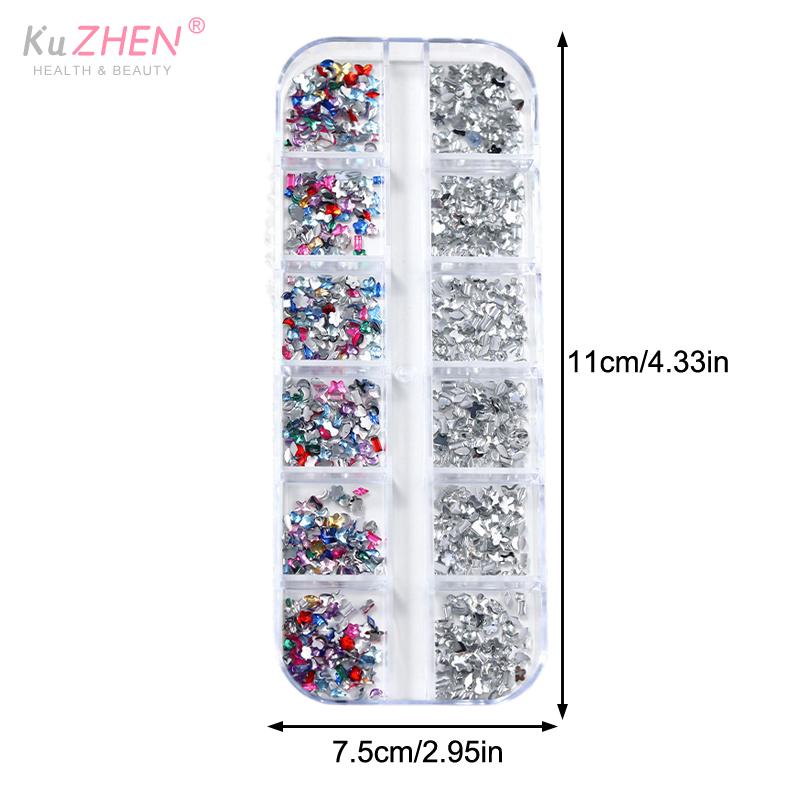 Rhinestone Colored Mini Flat Bottomed Rhinestone Pearl Nail Art Nail Charm Decoration Accessories Nail Art Nail Art Enthusiasts