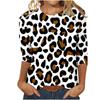 2026 Women's Casual Elegant Spring/Summer Large Love Printed Solid Color Loose Round Neck Long Sleeve T-shirt