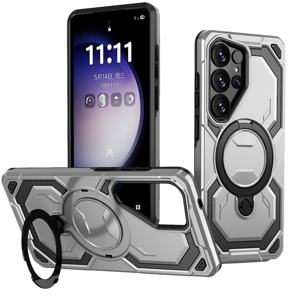 Heavy Duty Magnetic Ring Bracket Case For Samsung S26 S25 S24 S23 Plus Ultra FE A57 A17 A56 A36 A26 A16 A55 A35 Bumper Cover