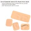 3D Eye Practice Skin  Skin Mold Easy To Color Tool Permanent Makeup Tattoo Bionic Silicone Eyebrow  Eye Makeup Training Practice