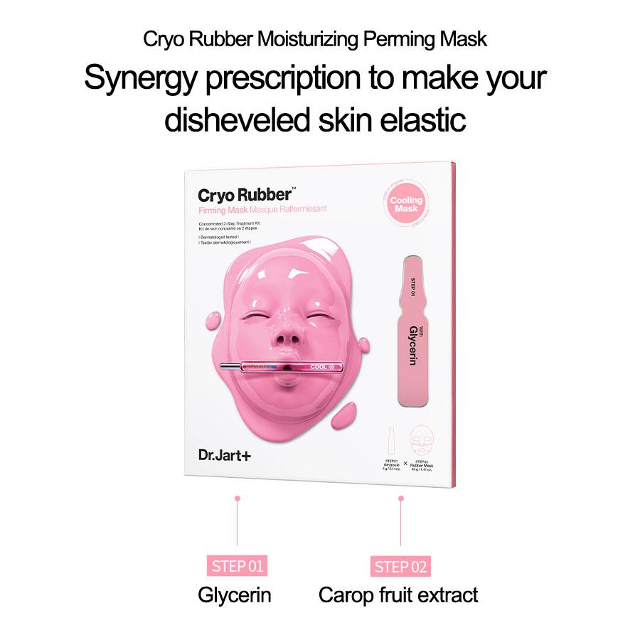 Dr. Jart+ Cryo Rubber™ Firming Face Mask – 2-Step Collagen Ampoule + Rubber Mask (1 Sheet)