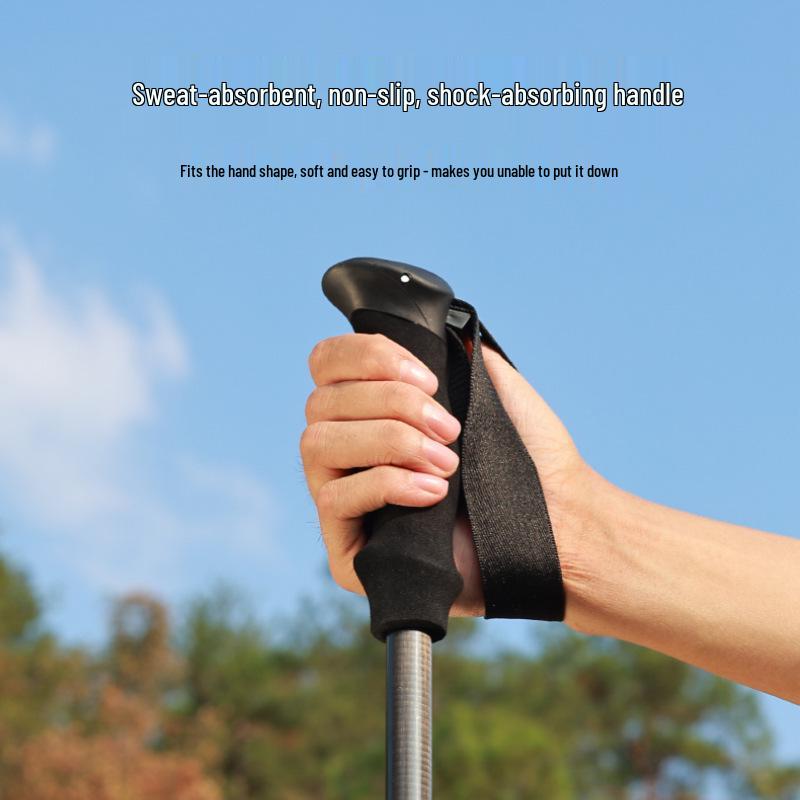 Explorer Carbon Fiber Telescopic Trekking Poles: Professional Hiking & Mountaineering Sticks