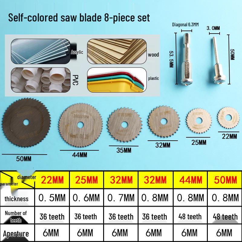 Hex Shank Electric Screwdriver Small Circular Saw Blade - High Speed Steel for Drills