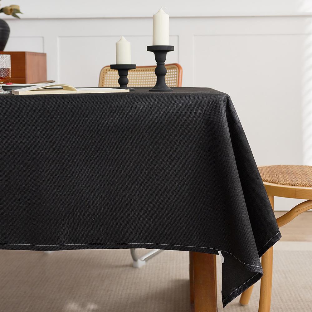 Solid Color Linen Tablecloth, Table Flag Elegant and Noble Kitchen Supplies Home Decorations  Easter Table Mats Picnic Supplies Linen Tablecloths