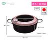 Maruyama Iron Tempura Pot 22cm with Hood and Thermometer TTN-22 IH Compatible Gas Stove Compatible Deep Fryer Tempura Pot Made in Japan Tsubame-Sanjo