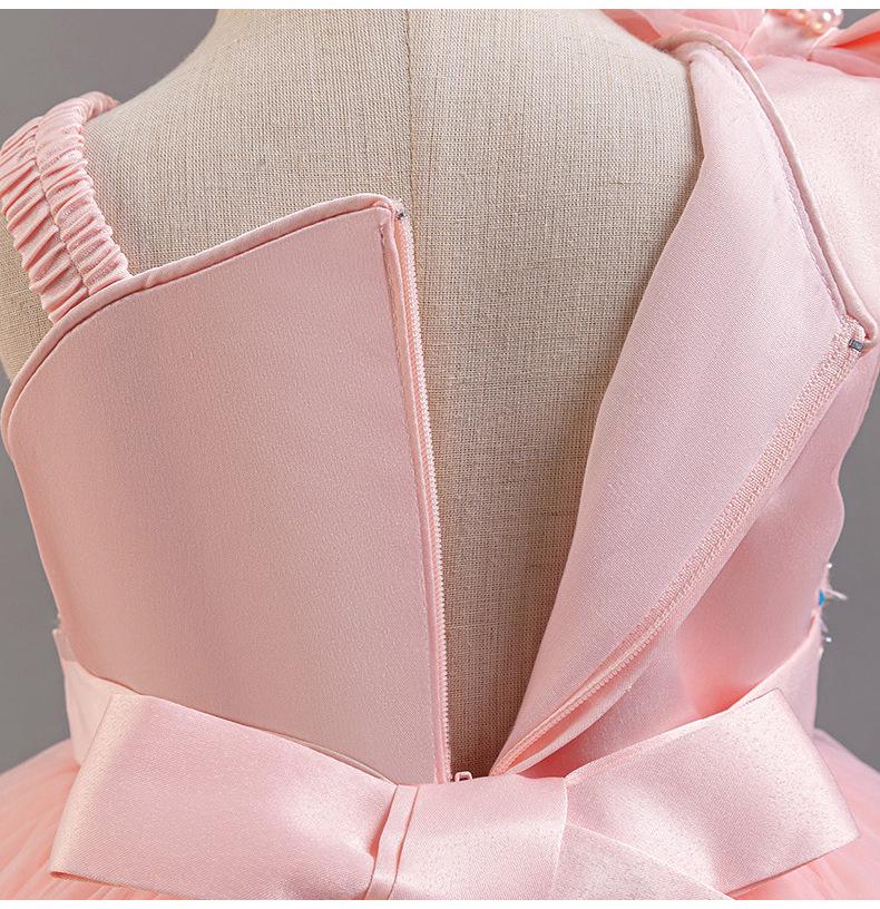 Sequin Fluffy Mesh Princess Dress for Baby Girls - One-Year-Old Banquet/Evening Attire