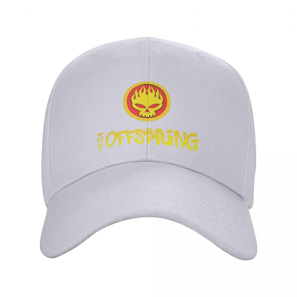 The Offspring Flammande Skalle På Cirkel Logotyp Basebollkepsar Snapback Herr Dam Mössor Casual Keps Sport Basebollkeps Keps