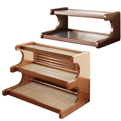 Étagère de rangement de bureau peu encombrante à 2/3 niveaux Organisateur de chaussures simple Étagère de bureau simple Assaisonnement