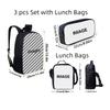 Kpop Demon Hunter 3-Piece School Backpack Set with Lunch Box & Pencil Case, 42x28x13cm Large Capacity, Multicolor Design for Teens & Kpop Fans
