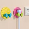 3Pcs Self Adhesive Power Cord Hooks Colorful Cable Organizer Stick on Wall Power Cable Hooks No Drill Charging Head Hook for Kitchen Garage Wire