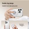 Magnetic 360° Rotating Dual-Sided Phone Holder with Folding Ring Support