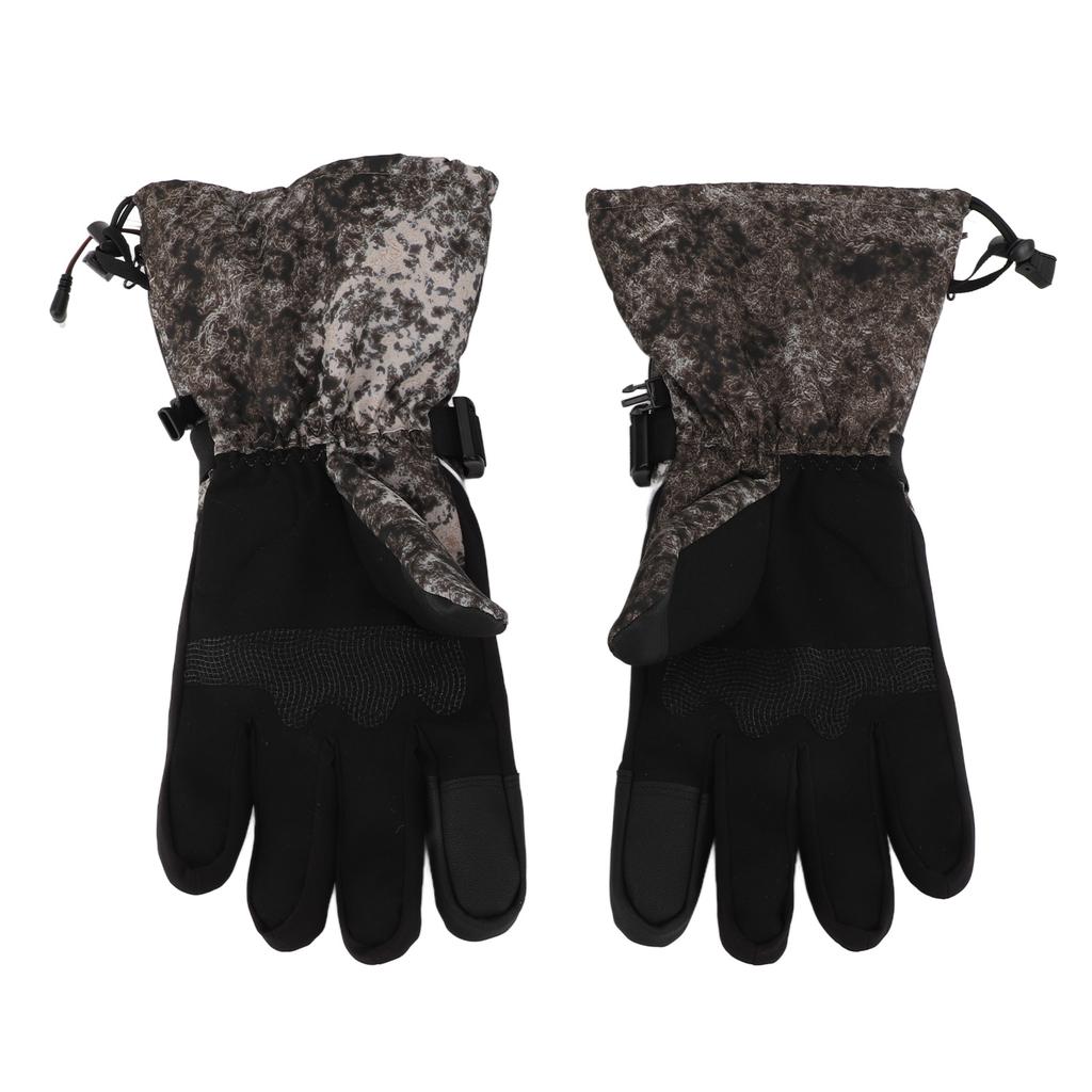 1Pair Heated Gloves DC Connection Battery Powered Touchscreen 3 Adjustable Temperature Electric