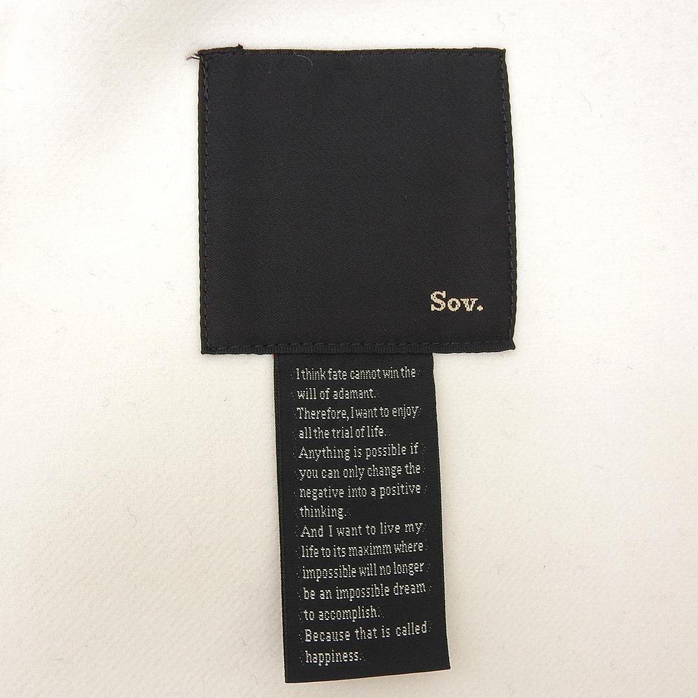 SOV. Women's Big Shawl Collar Open-Front Coat in White (Size F) coat ― whiteUsed