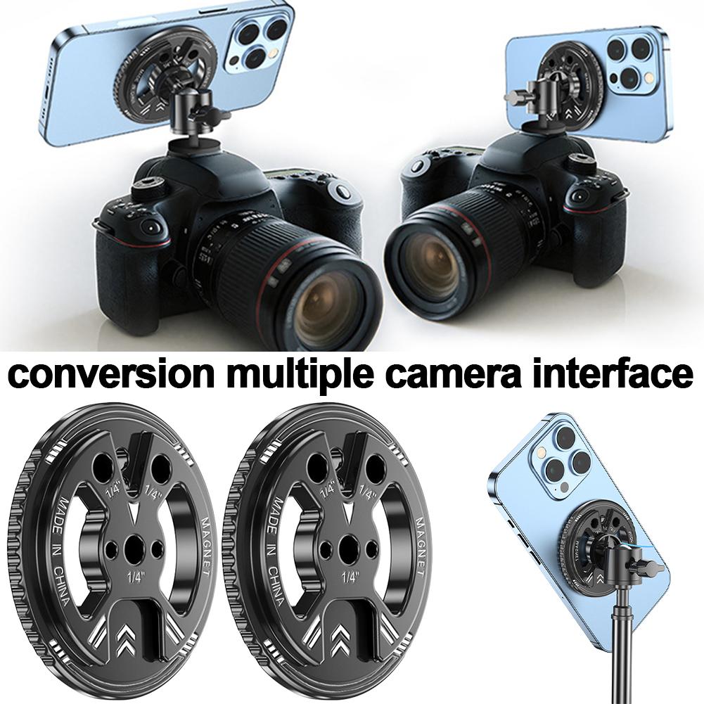 For Magsafe Magnetic Suction Head 1/4 Interface Cold Boot Mouth Expansion Phone Holder Camera Gimbal